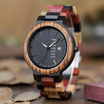 Unique Colorful Wood Watches For Men & Women Couple Watches